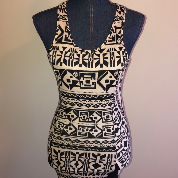 manito Dresses & Skirts - NWOT Tribal Print Razor Back Form Fitting Dress